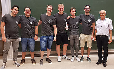 Die Gewinner der Projekta 2019 in der Kategorie „Beste Projektdurchführung“. Die Gewinner der Projekta 2019 in der Kategorie „Beste Projektdurchführung“.