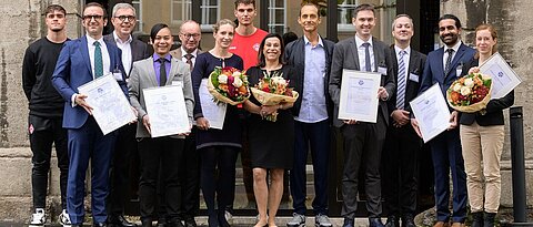 The awardees. Sophia Danhof (far right) and Martin Kortüm (3rd from right) are MSNZ fellows.