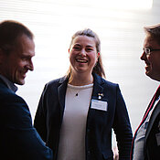 Dr. Czolbe, Dr. Jungke and Dr. Jöckel during a break