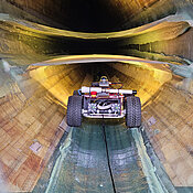 So könnte die mobile Plattform, entwickelt von EduArt Robotik, im Einsatz aussehen.