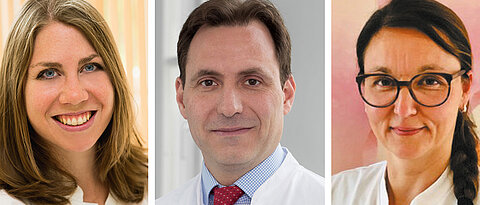 Dr. Anastasia Altides, PD Dr. Ralf Joukhadar und Dr. Sophia Jeschke (von links) beantworten am 27. April 2021 Fragen zu weiblichen Unterbauchschmerzen.