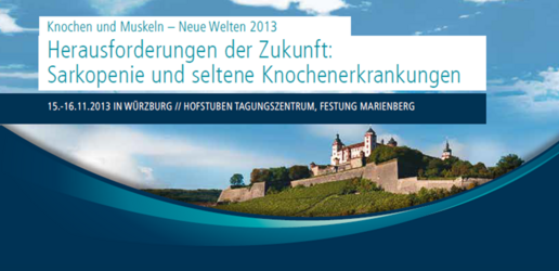 Flyerausschnitt Knochen und Muskel – Neue Welten 2013