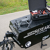 Mit einer Drohne beflog die geographische Fernerkundung das Areal.