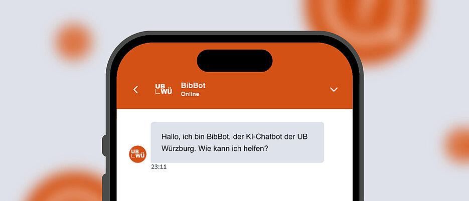 „BibBot“ kann auf eine umfassende Wissensbasis bestehen aus Inhalten der Bibliothek und der Webseite zurückgreifen.