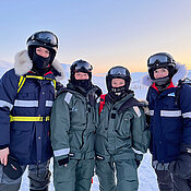 Von links nach rechts: Jakob Schwalb-Willmann, Ronja Seitz, Lena Jäger und Mirjana Bevanda. 