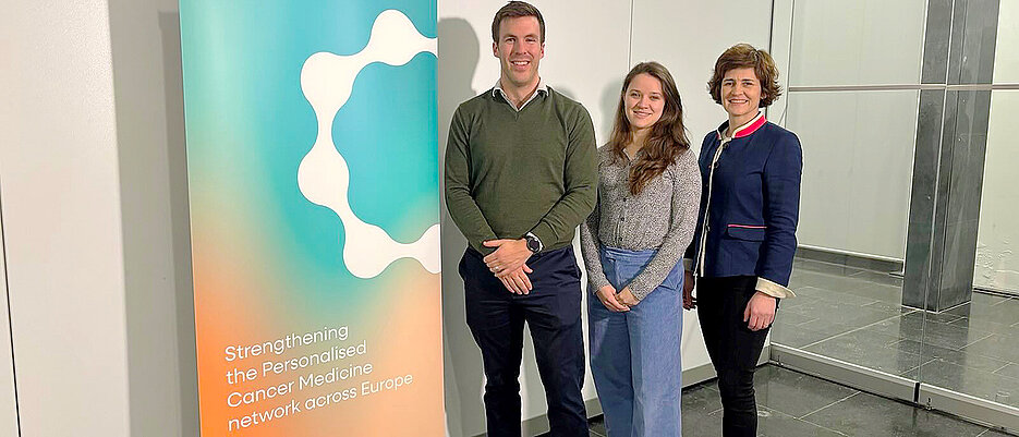 Beim Kick-Off-Meeting in Brüssel anwesend waren (von links): J. Matt McCrary, Nele Löcher und Anke Katharina Bergmann.