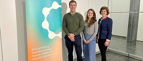Beim Kick-Off-Meeting in Brüssel anwesend waren (von links): J. Matt McCrary, Nele Löcher und Anke Katharina Bergmann.