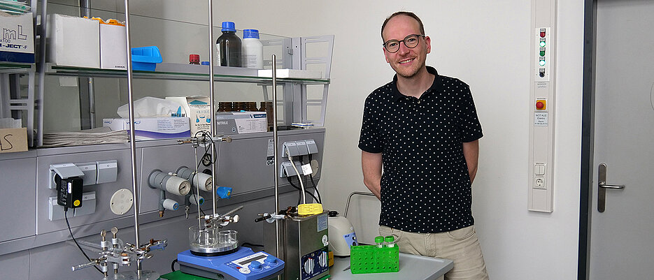 Professor Lutz Nuhn ist Experte für Nanopartikel aus Polycarbonaten.
